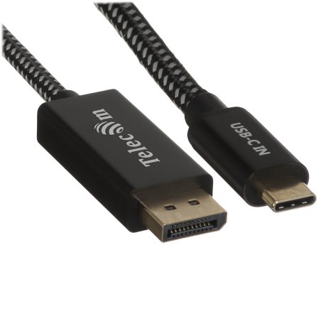 Кабель-адаптер USB3.1 Type-Cm --> DP A(m) 8K@60Hz, 1.8m, медь, TELECOM