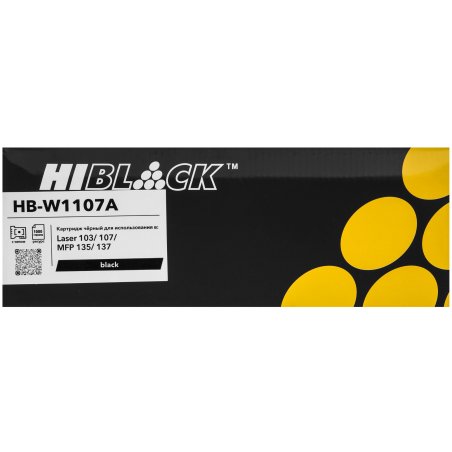 Картридж Hi-Black (HB-W1107A) для HP Laser 103/107/MFP 135/137, 1K