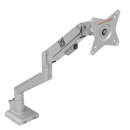 Кронштейн Arm media LCD-T35 серебристый, 6 шт/уп. Кр. алюм. настол. для мон.17"-34", max 9 кг, 6 ст св., нак. ±45°, пов. ±180°, от стола 495 мм, max VESA 100x100 мм.