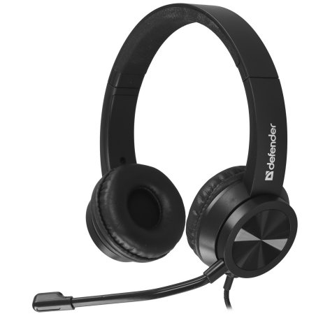 Гарнитура проводная Defender Tune 150 (черная, провод 1.8 м)