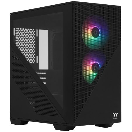 Компьютерный корпус Thermaltake Divider 170 TG ARGb/Black CA-1S4-00S1WN-00 /Win/SPCC/Tempered Glass*1/120мм ARGb PWM Fan*2