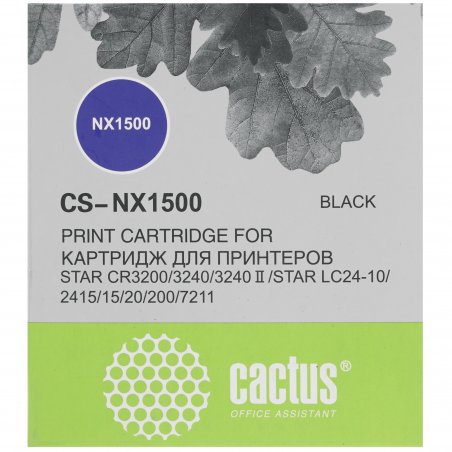 Картридж матричный Cactus CS-NX1500 черный (12.7 мм, 5 м, 1 500 000 знаков) для Star NX-1500/24xx/LC-8211