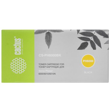 Картридж лазерный Cactus CS-PH6000BK (106R01634) черный (2000 стр.) для Xerox 6000/6010
