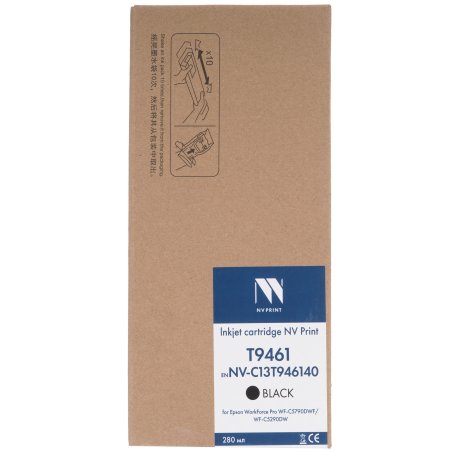 Картридж струйный NVPrint T9461 Black для Epson WorkForce Pro WF-C5790DWF, WF-C5290DW (10 000 стр) совместимый
