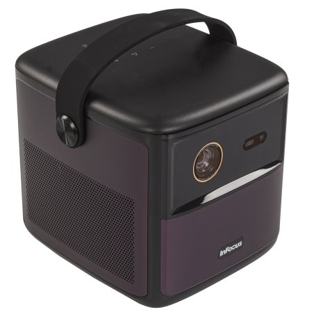 LED проектор InFocus IN3018SL Crusader Master DLP, 450 lm, FullHD, (1.2:1), HDMI 2.0 (eARC) USB-A 2.0, AUX, Bluetooth 5.1/BLE, wi-fi 2.4/5GHz, 2х10W Dolby Audio, до 25000ч., 1.57 кг батарейка