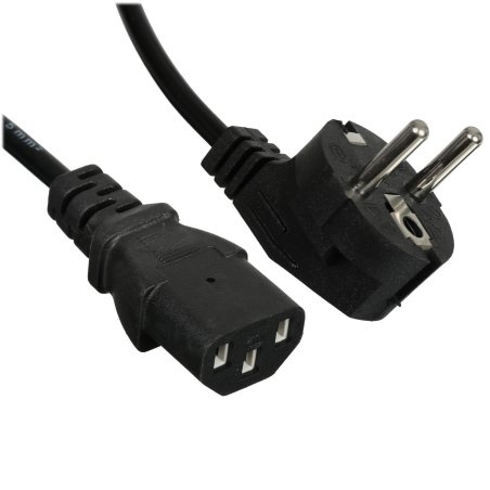 Кабель компьютер-розетка AOpen 1.8метра 220V (EURO) VDE 3Gx0,5мм2 QUST ACE021-1.8M