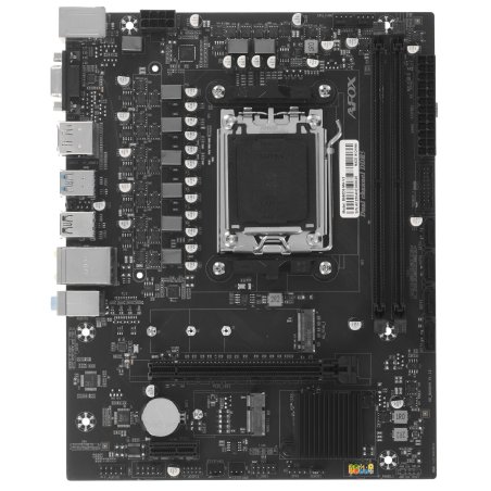 Материнская плата AFOX B650D5-MA-V2, AM5, AMD B650, 2xDDR5, 4xSATA, 1xM.2, 1xPCIe 4.0 x16, 1xPCIe x1, 1xHDMI, 1xDP, 1xVGA, 1x 1Gb LAN, 8xUSB-A (3x3.2 Gen 1, 5x2.0), 3x3.5 мм, 5.1, microATX