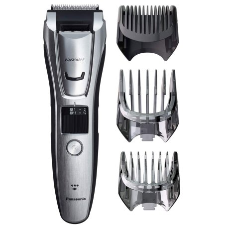 Машинка для стрижки Panasonic ER-GB80-S520 серебристый (насадок в компл:3шт)