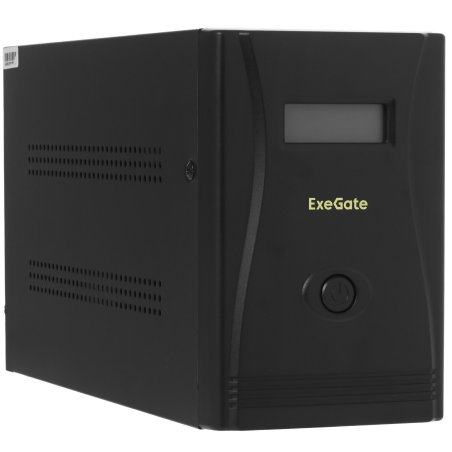 Источник бесперебойного питания ExeGate SpecialPro Smart LLB-2000.LCD.AVR.EURO.RJ 2000VA/1200W, LCD, AVR, 4 евророзетки, RJ45/11, черный