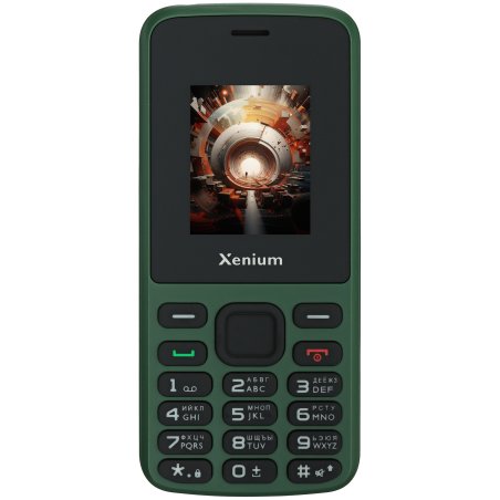 Мобильный телефон Xenium X175 зеленый моноблок 1.77" 128x160 Nucleus GSM900/1800 MP3