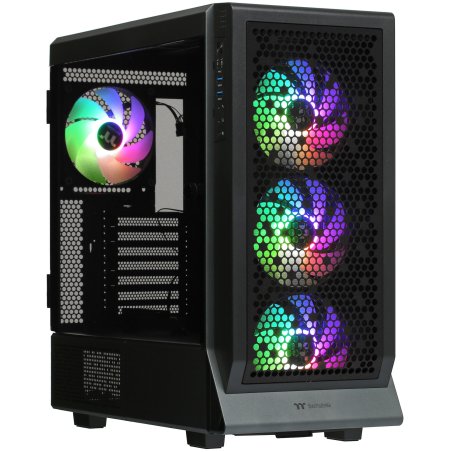 Компьютерный корпус Thermaltake Ceres 300 TG ARGB черный без БП ATX 3x140мм 2xUSB 3.0 1xUSB3.1 audio bott PSU