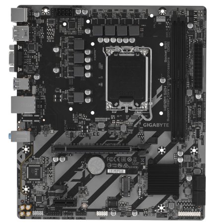 Материнская плата Gigabyte H810M S2H, LGA1851, Intel H810, 2xDDR5, 4xSATA, 1xM.2, 1xPCIe 4.0 x16, 1xPCIe 3.0 x1, 1xDP, 1xHDMI, 1xD-Sub, 1x1Gb LAN, 1xUSB-C 5Gbps, 4xUSB-A 5Gbps, 7xUSB-A 2.0, 3x3.5 мм, 7.1, mATX