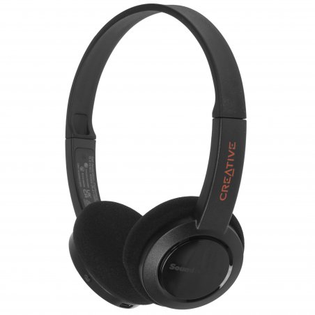Беспроводные/проводные наушники Creative Jam V2 черный, накладные, Bluetooth + USB-C, до 22 ч