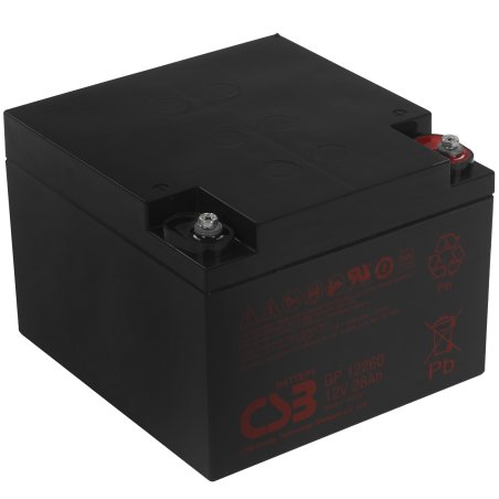 Батарея CSB GP-12260 (12V, 26Ah) для UPS клеммы F2