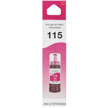 Чернила NVP 115 (NV-C13T07D34A) для Epson L8160, L8180 (70 мл) Magenta (в коробке) совместимые