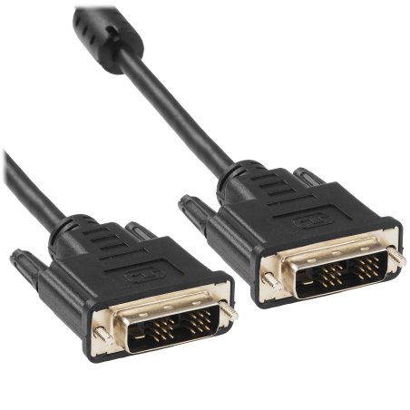 Кабель DVI-D single link Cablexpert CC-DVIL-BK-6, 19M/19M, 1.8м, CCS, черный, экран, феррит.кольца, пакет