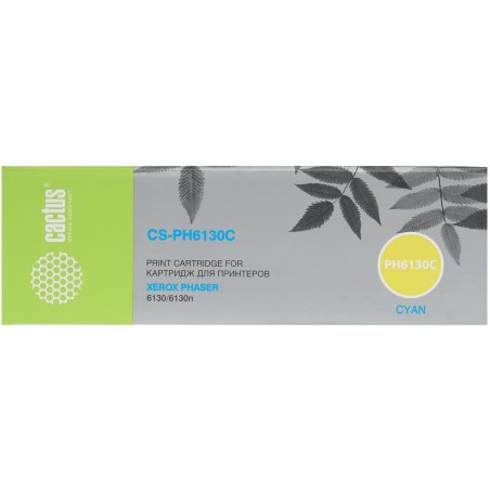 Картридж лазерный Cactus CS-PH6130C (106R01282) голубой (1900 стр.) для Xerox 6130/6130n
