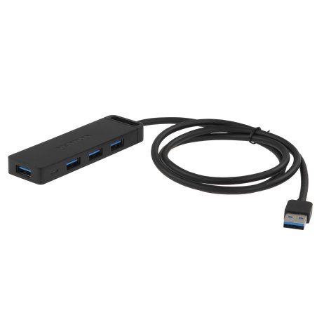 Концентратор Vention OTG USB 3.0 на 4 порта черный - 1м.