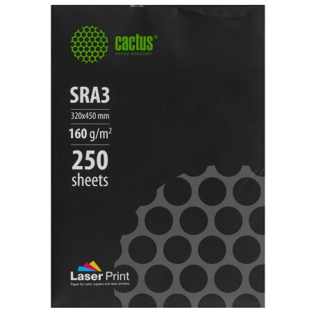 Бумага Cactus CS-LPSRA3160250 SRA3/160г/м2/250л./белый для лазерной печати