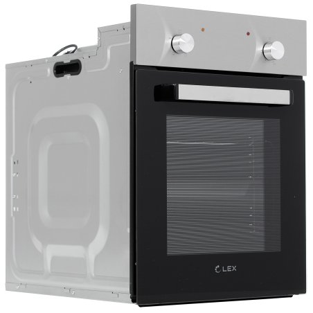 Духовой шкаф Электрический LEX EDM 4540 IX нержавеющая сталь/черный, встраиваемый