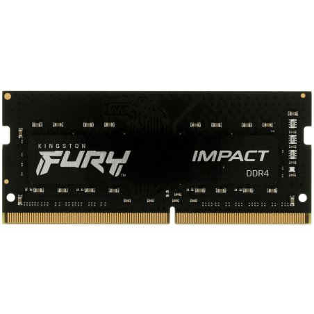 Оперативная память Kingston Fury Impact, DDR4, 8Gb (1x8Gb), 3200MHz, CL20, SO-DIMM