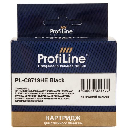 Картридж струйный ProfiLine PL-C8719HE №177XL для принтеров HP 8253 Black водн