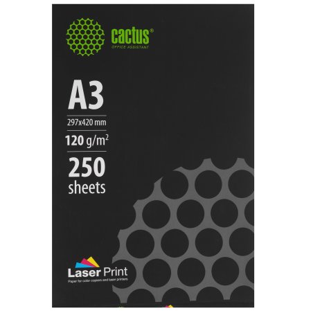 Бумага Cactus CS-LPA3120250 A3/120г/м2/250л./белый для лазерной печати