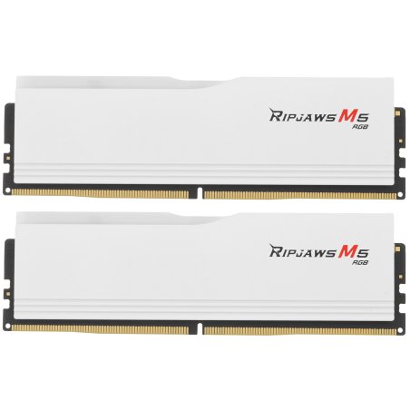 Оперативная память G.SKILL RIPJAWS M5 RGb 64Gb 6000МГц DDR5 CL30 DIMM (Kit of 2x32Gb) 1.4V XMP 3.0, белый