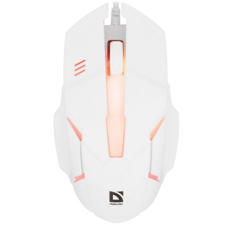Мышь проводная Defender Host MB-982 белый, 1000 dpi, USB, кнопки - 3