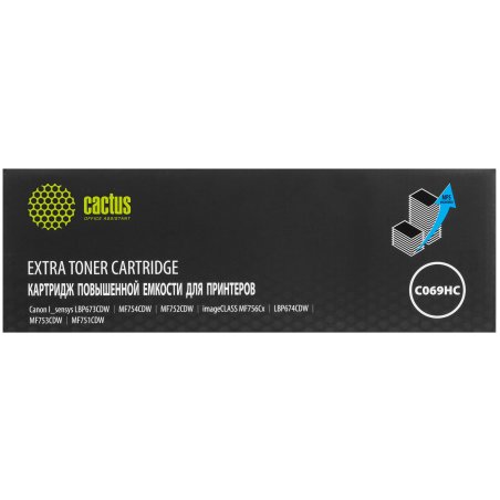 Картридж лазерный Cactus CS-C069HC-MPS 069HC голубой (9000стр.) для Canon I sensys LBP673CDW/MF754CDW/MF752CDW/imageCLASS MF756Cx/LBP674CDW/MF753CDW/MF751CDW
