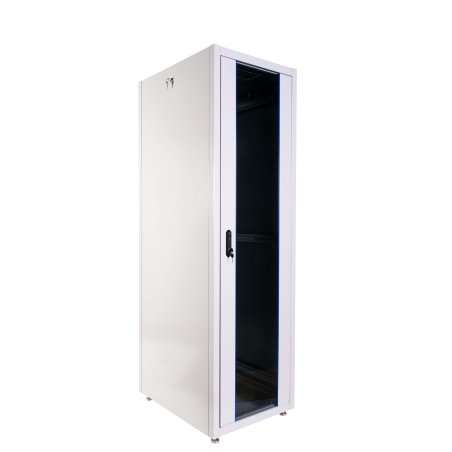 Шкаф телекоммуникационный напольный ЭКОНОМ 42U (600 × 600) дверь стекло, дверь металл
