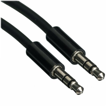 Аудиокабель AUX Rexant 3.5 мм шнур спираль 1 м черный