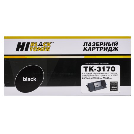 Картридж лазерный Hi-Black (HB-TK-3170) для Kyocera P3050dn/P3055dn/P3060dn, 15,5K, с/ч