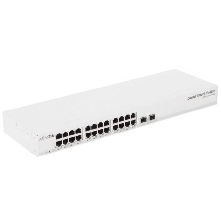 Коммутатор MikroTik CSS326-24G-2S+RM 24х Gigabit RJ45, 2х SFP+