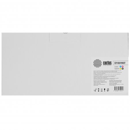 Картридж лазерный Cactus CSP-W2070XSET (117X) черный/пурпурный/желтый/голубой набор x4 упак. для HP Color Laser 150a/150nw/MFP 178nw/178nwg/179fnw