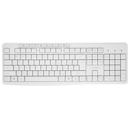 Клавиатура проводная Gembird KB-8430M, USB, белый