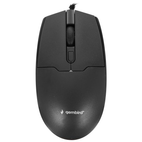 Мышь проводная Gembird MOP-430 черный, 1600 dpi, USB, кнопки - 4