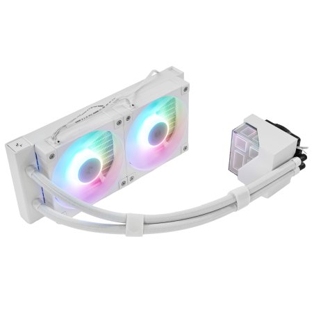 Система жидкостного охлаждения DEEPCOOL LT240 ARGb белый, 120 мм, алюминий/медь, 2400 об/мин, 38.71 дБ, 4 pin, 280 Вт