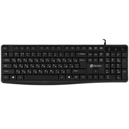 Клавиатура проводная Oklick 145M, USB, черный