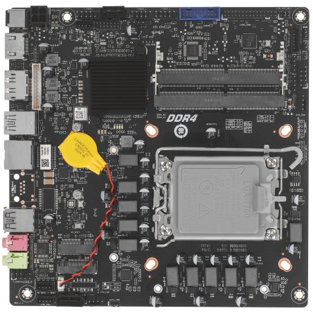 Материнская плата AFOX AFMIQ670D4-MI4-V2, LGA 1700, Intel Q670, 2xDDR4L, 2xSATA, 1xM.2, 1xHDMI, 1xDP, 1x 1Gb LAN, 3xUSB-A 3.2 Gen 2, 1xUSB-C 3.2 Gen 2, 2x3.5 мм, 7.1, Mini-ITX