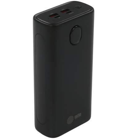Портативный аккумулятор Cactus CS-PBFSJA-30000 30000mAh 4.5A 2xUSB-A/USB-C черный