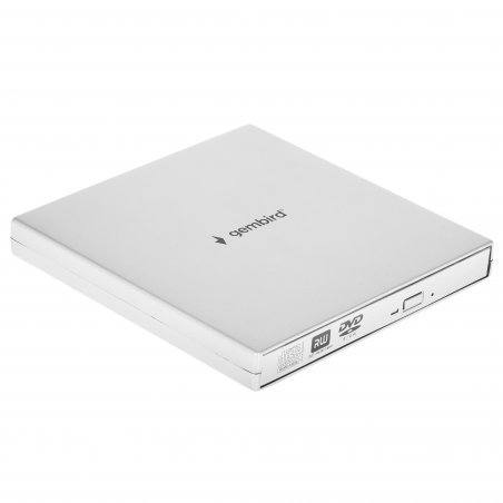 Оптический привод внешний с интерфейсом USB 2.0 Gembird DVD-USB-02-SV пластик, серебро