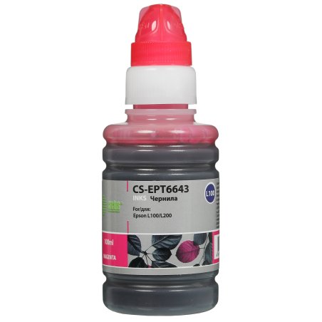 Чернила Cactus CS-EPT6643 пурпурный (100мл) Epson L100