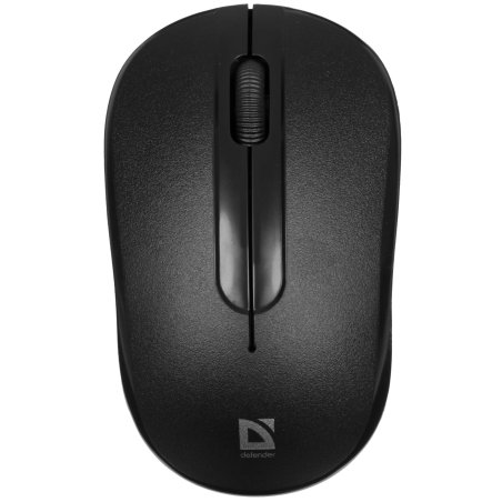 Мышь беспроводная Defender Datum MM-285 черный, 1600 dpi, радиоканал, USB, кнопки - 3