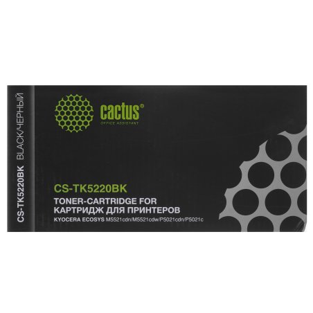 Картридж лазерный Cactus CS-TK5220BK черный (1200 стр.) для Kyocera Ecosys M5521cdn/M5521cdw/P5021cdn/P5021cdw