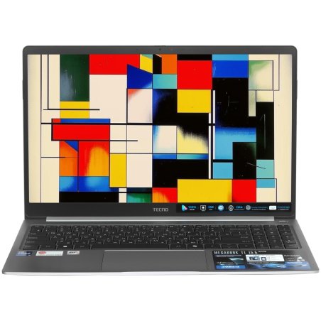 Ноутбук Tecno MegaBook T15RA Core i5 13420H 16Gb SSD 512Gb Intel UHD Graphics 15.6" IPS FHD (1920x1080) Windows 11 Home grey WiFi BT Cam 6140mAh (71003300181)