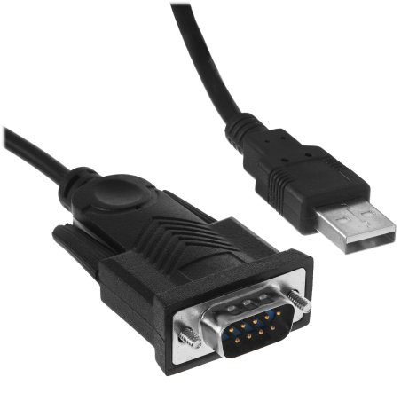 Конвертер USB->SERIAL Cablexpert UAS-DB9M-02 AM/DB9M, 1,5 м, PL2303TA, WinXP-Win8, черный, пакет