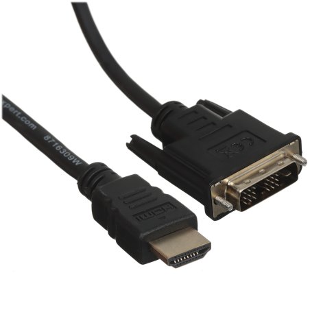 Кабель HDMI-DVI Cablexpert CC-HDMI-DVI-10, 19M/19M, single link, медь, позол.разъемы, экран, 3.0м, черный, пакет
