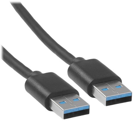 Кабель USB 3.0 Gembird CC-USB3-AMAM-0.6M, AM/AM, медь, экранированный, 0.6м, черный, пакет