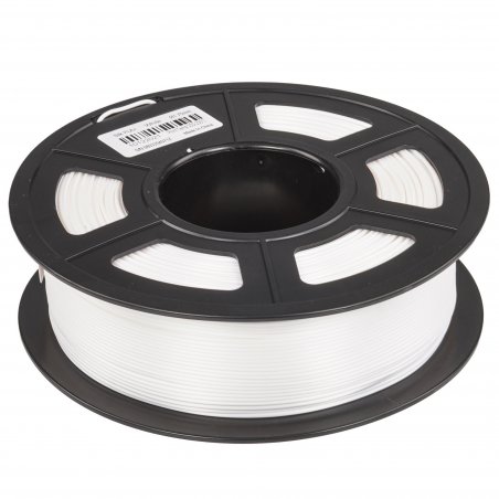 Филамент NVPrint Silk PLA+ White для 3D печати диаметр 1.75мм длина 330 метров масса 1 кг